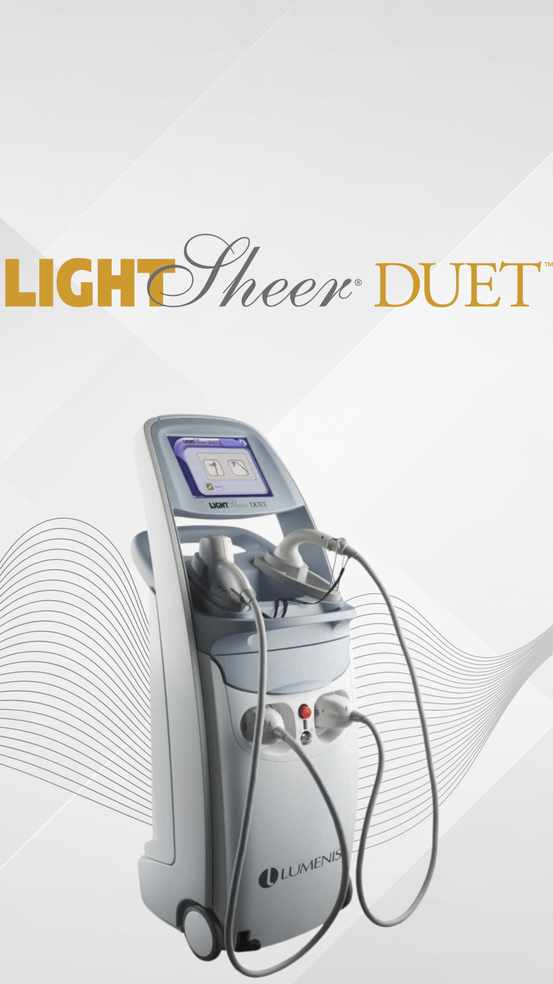 Light Sheer duet da Mais Laser Locação, ideal para depilação a laser de alta performance.