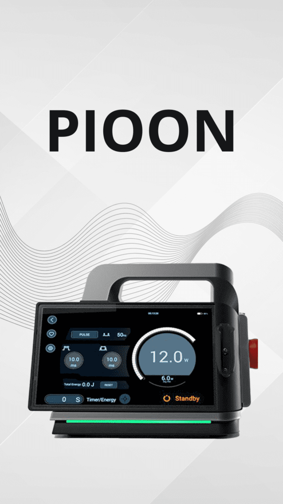 equipamento Pioon da Mais Laser Locação, ideal para tratamentos estéticos avançados.