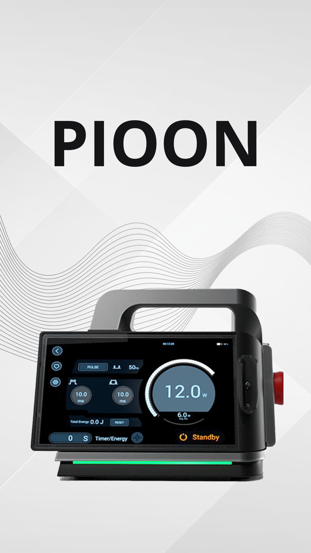 equipamento Pioon da Mais Laser Locação, ideal para tratamentos estéticos avançados.