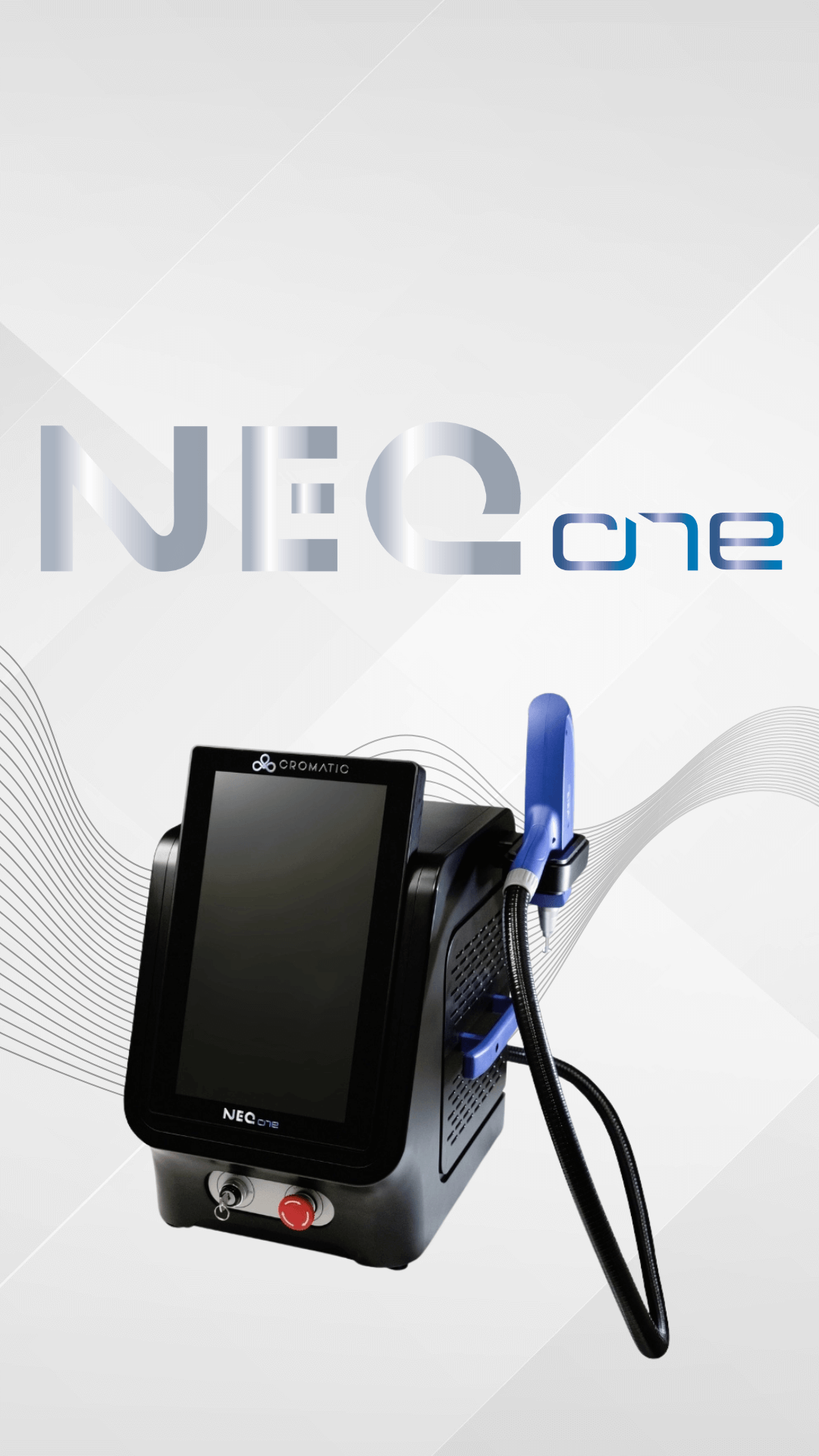 equipamento Neo One da Mais Laser Locação, ideal para tratamentos estéticos avançados e revitalização da pele.